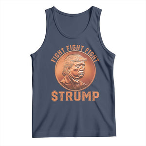 Trump Bitcoin 2025 Tank Top 47th President Coin Cryptocurrency TS02 Navy Print Your Wear