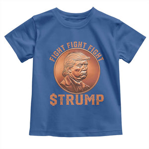 Trump Bitcoin 2025 Toddler T Shirt 47th President Coin Cryptocurrency TS02 Royal Blue Print Your Wear