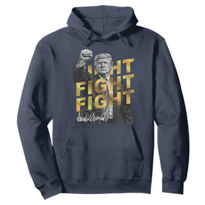 Trump Bitcoin Hoodie President Trump Iconic Signature Pose Meme Coin TS02 Navy Print Your Wear