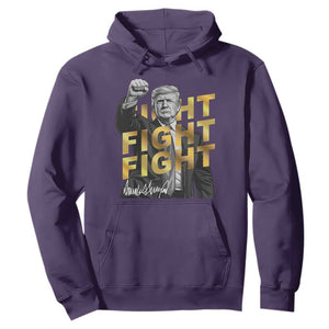 Trump Bitcoin Hoodie President Trump Iconic Signature Pose Meme Coin TS02 Purple Print Your Wear