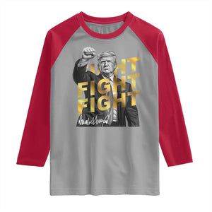 Trump Bitcoin Raglan Shirt President Trump Iconic Signature Pose Meme Coin TS02 Sport Gray Red Print Your Wear