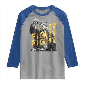 Trump Bitcoin Raglan Shirt President Trump Iconic Signature Pose Meme Coin TS02 Sport Gray Royal Print Your Wear
