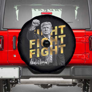 Trump Bitcoin Spare Tire Cover President Trump Iconic Signature Pose Meme Coin TS02 Black Print Your Wear