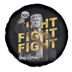 Trump Bitcoin Spare Tire Cover President Trump Iconic Signature Pose Meme Coin TS02 Print Your Wear
