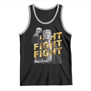 Trump Bitcoin Tank Top President Trump Iconic Signature Pose Meme Coin TS02 Black Athletic Heather Print Your Wear