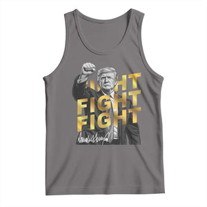 Trump Bitcoin Tank Top President Trump Iconic Signature Pose Meme Coin TS02 Deep Heather Print Your Wear