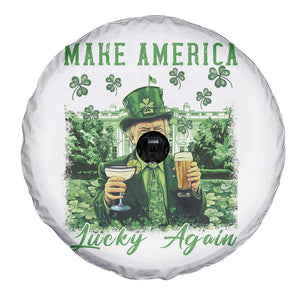 Funny St Patrick's Day Trump Spare Tire Cover Make America Lucky Again TS02 Print Your Wear