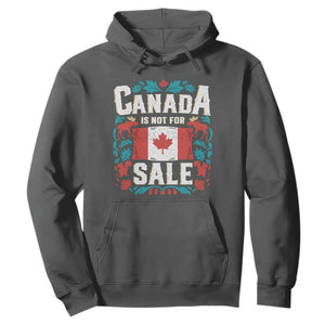 Canada Is Not For Sale Hoodie TS02 Dark Heather Print Your Wear