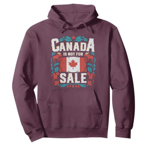 Canada Is Not For Sale Hoodie TS02 Maroon Print Your Wear