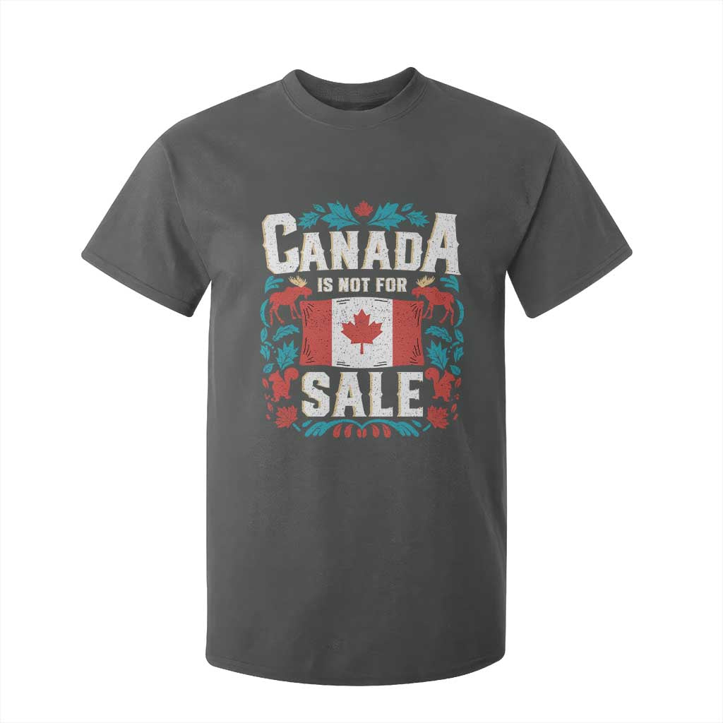 Canada Is Not For Sale T Shirt For Kid TS02 Dark Heather Print Your Wear