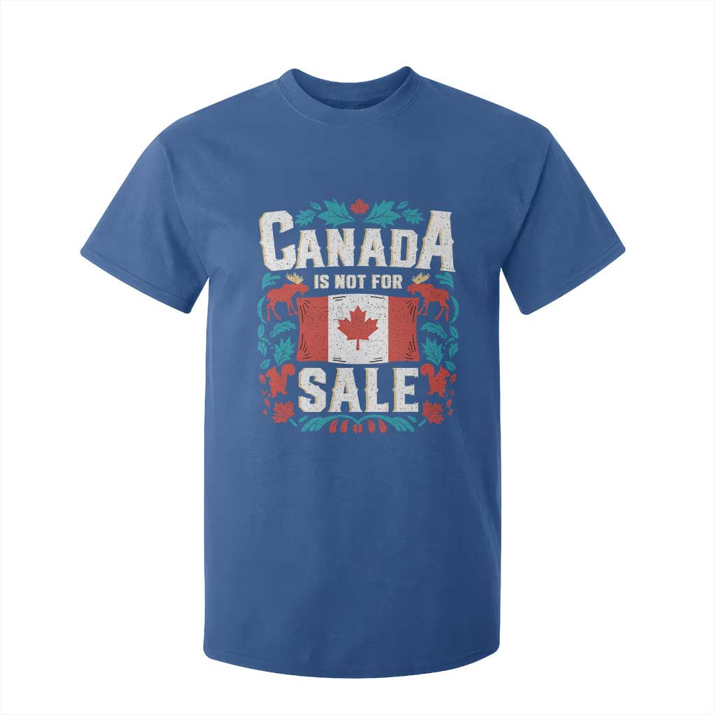 Canada Is Not For Sale T Shirt For Kid TS02 Royal Blue Print Your Wear