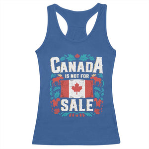 Canada Is Not For Sale Racerback Tank Top TS02 Royal Blue Print Your Wear
