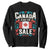 Canada Is Not For Sale Sweatshirt TS02 Black Print Your Wear