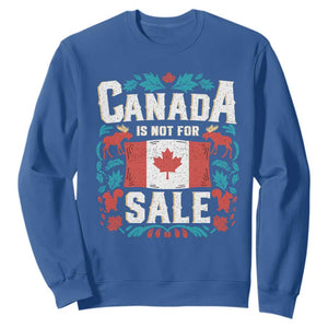 Canada Is Not For Sale Sweatshirt TS02 Royal Blue Print Your Wear