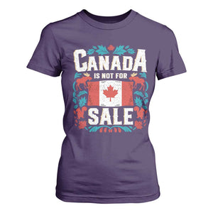 Canada Is Not For Sale T Shirt For Women TS02 Purple Print Your Wear