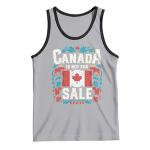 Canada Is Not For Sale Tank Top TS02 Athletic Heather Black Print Your Wear