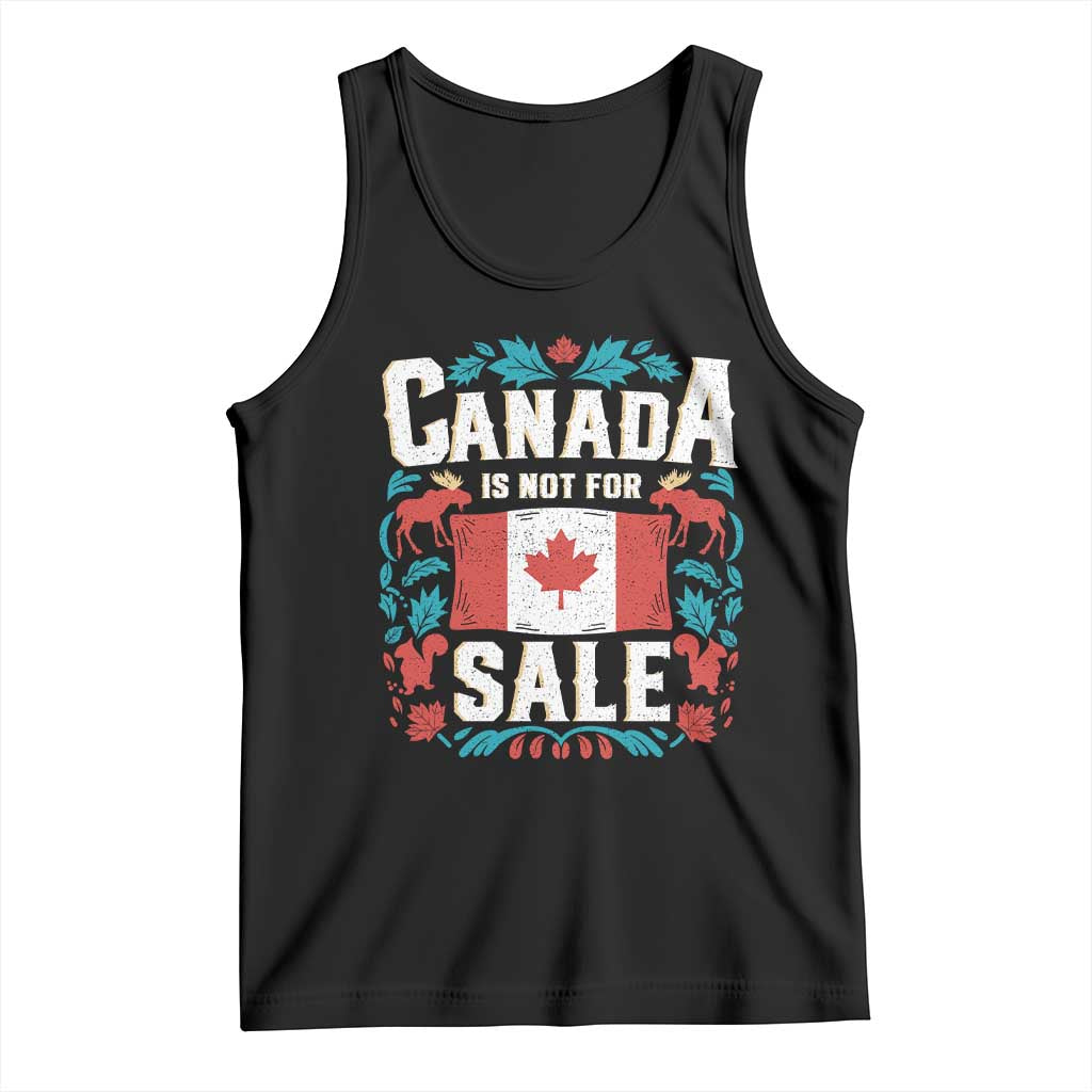 Canada Is Not For Sale Tank Top TS02 Black Print Your Wear