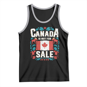 Canada Is Not For Sale Tank Top TS02 Black Athletic Heather Print Your Wear