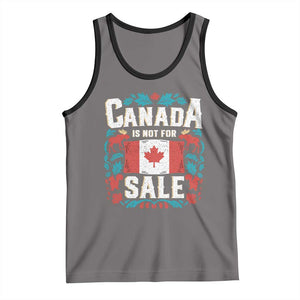 Canada Is Not For Sale Tank Top TS02 Deep Heather Black Print Your Wear
