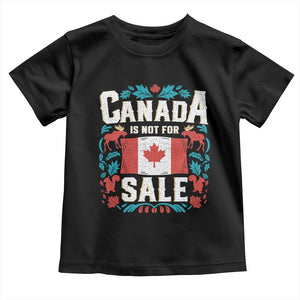 Canada Is Not For Sale Toddler T Shirt TS02 Black Print Your Wear