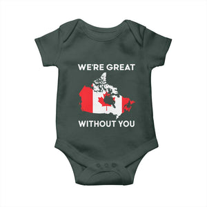 Canada Is Not For Sale Baby Onesie 51st State Not For Sale Were Great Without You TS02 Print Your Wear