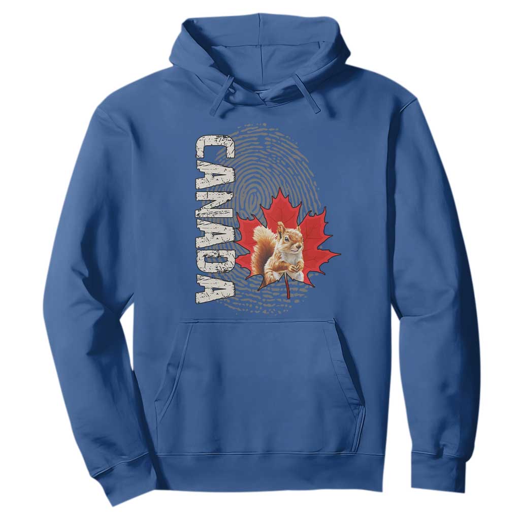 Canada Pride Hoodie Maple Leaf Squirrel Canadian Roots TS02 Royal Blue Print Your Wear