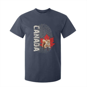 Canada Pride T Shirt For Kid Maple Leaf Squirrel Canadian Roots TS02 Navy Print Your Wear
