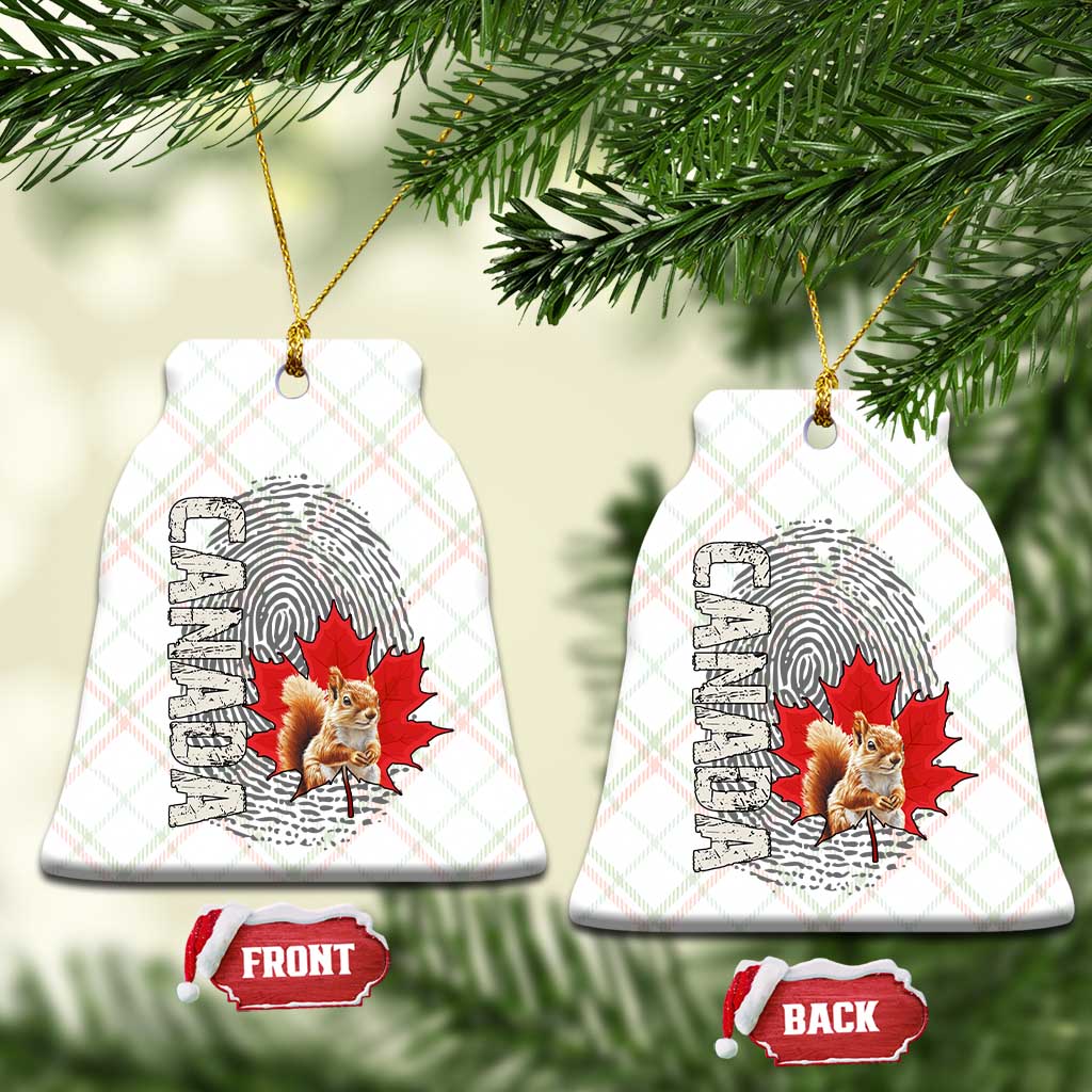 Canada Pride Ceramic Ornament Maple Leaf Squirrel Canadian Roots TS02 Print Your Wear
