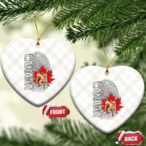 Canada Pride Ceramic Ornament Maple Leaf Squirrel Canadian Roots TS02 Print Your Wear