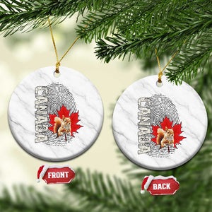 Canada Pride Ceramic Ornament Maple Leaf Squirrel Canadian Roots TS02 1pc White Marble Print Your Wear