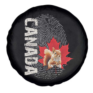 Canada Pride Spare Tire Cover Maple Leaf Squirrel Canadian Roots TS02 Print Your Wear