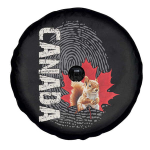 Canada Pride Spare Tire Cover Maple Leaf Squirrel Canadian Roots TS02 Print Your Wear