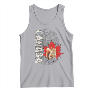 Canada Pride Tank Top Maple Leaf Squirrel Canadian Roots TS02 Athletic Heather Print Your Wear