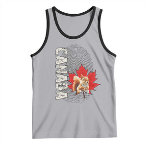 Canada Pride Tank Top Maple Leaf Squirrel Canadian Roots TS02 Athletic Heather Black Print Your Wear