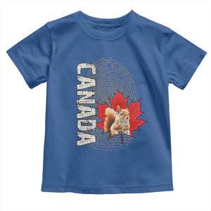 Canada Pride Toddler T Shirt Maple Leaf Squirrel Canadian Roots TS02 Royal Blue Print Your Wear