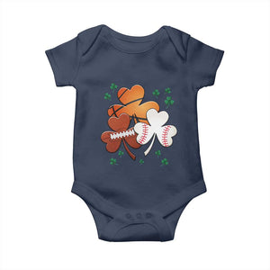 Football Basketball Baseball Shamrock Baby Onesie Happy St Patricks Day Sport Lover TS02 Navy Print Your Wear