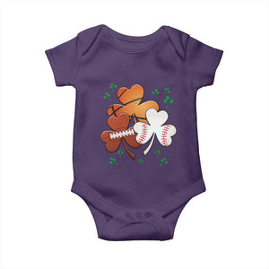 Football Basketball Baseball Shamrock Baby Onesie Happy St Patricks Day Sport Lover TS02 Purple Print Your Wear