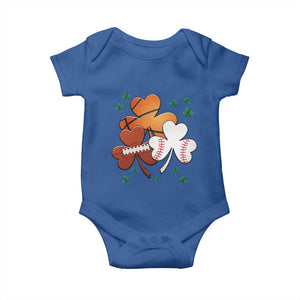 Football Basketball Baseball Shamrock Baby Onesie Happy St Patricks Day Sport Lover TS02 Royal Blue Print Your Wear