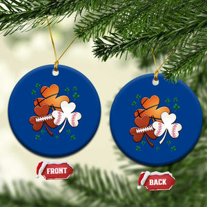 Football Basketball Baseball Shamrock Ceramic Ornament Happy St Patricks Day Sport Lover TS02 1pc Blue Print Your Wear