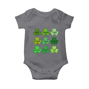 Funny St Patricks Day Skibi Rizz Baby Onesie No Cap TS02 Charcoal Print Your Wear