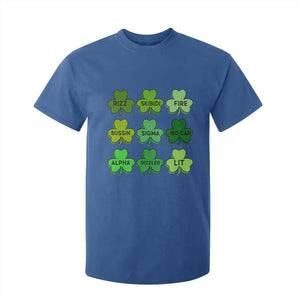 Funny St Patricks Day Skibi Rizz T Shirt For Kid No Cap TS02 Royal Blue Print Your Wear