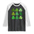 Funny St Patricks Day Skibi Rizz Raglan Shirt No Cap TS02 Black White Print Your Wear