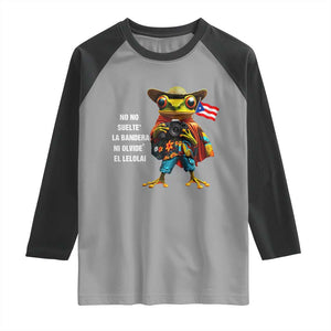 Puerto Rico Coqui' Raglan Shirt Debí Tirar Más Fotos TS02 Sport Gray Black Print Your Wear