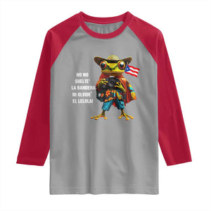 Puerto Rico Coqui' Raglan Shirt Debí Tirar Más Fotos TS02 Sport Gray Red Print Your Wear