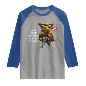 Puerto Rico Coqui' Raglan Shirt Debí Tirar Más Fotos TS02 Sport Gray Royal Print Your Wear