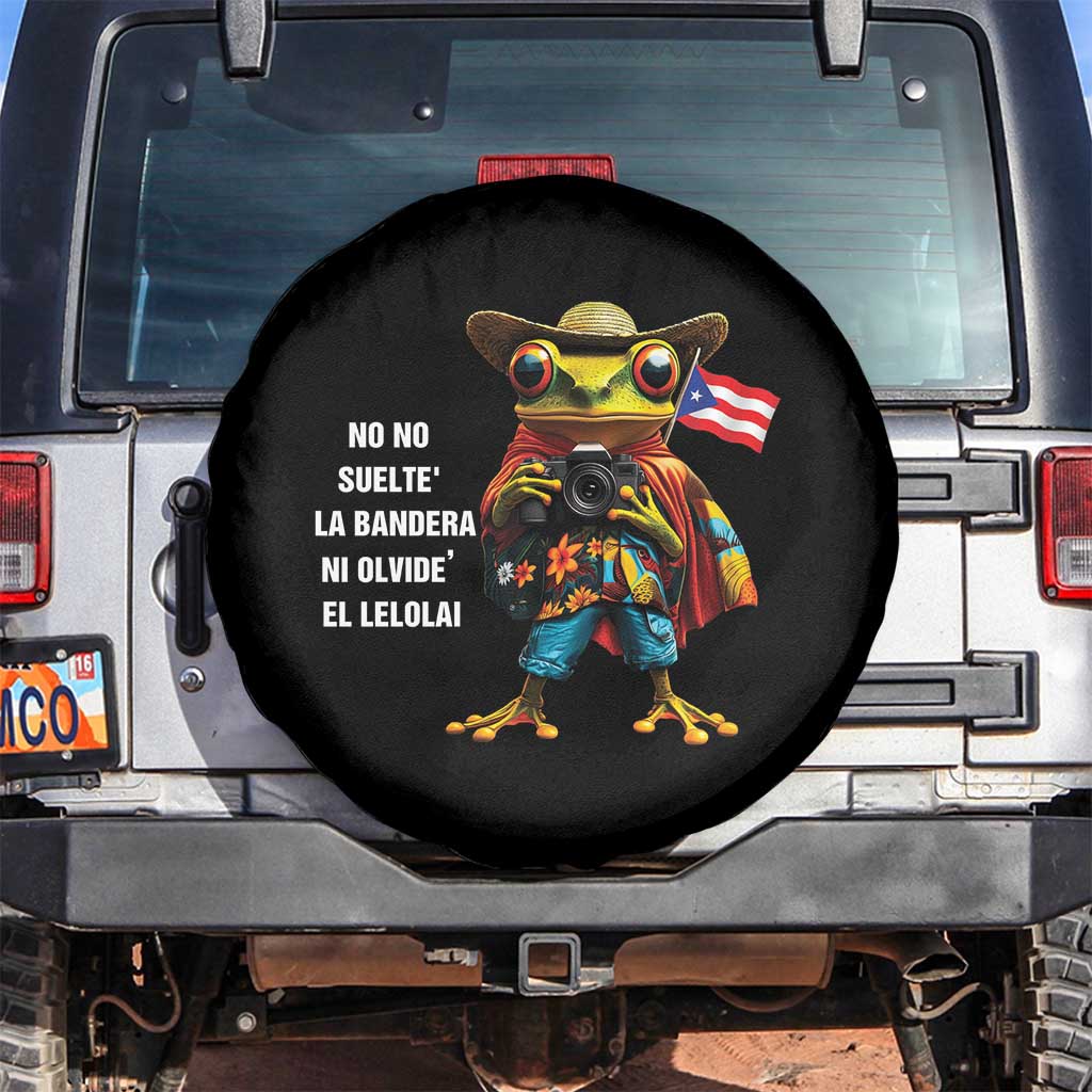 Puerto Rico Coqui' Spare Tire Cover Debí Tirar Más Fotos TS02 No hole Black Print Your Wear