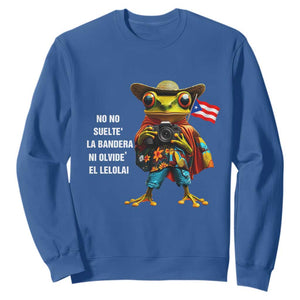 Puerto Rico Coqui' Sweatshirt Debí Tirar Más Fotos TS02 Royal Blue Print Your Wear