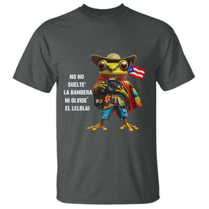 Puerto Rico Coqui' T Shirt Debí Tirar Más Fotos TS02 Dark Heather Print Your Wear