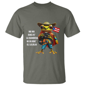 Puerto Rico Coqui' T Shirt Debí Tirar Más Fotos TS02 Military Green Print Your Wear