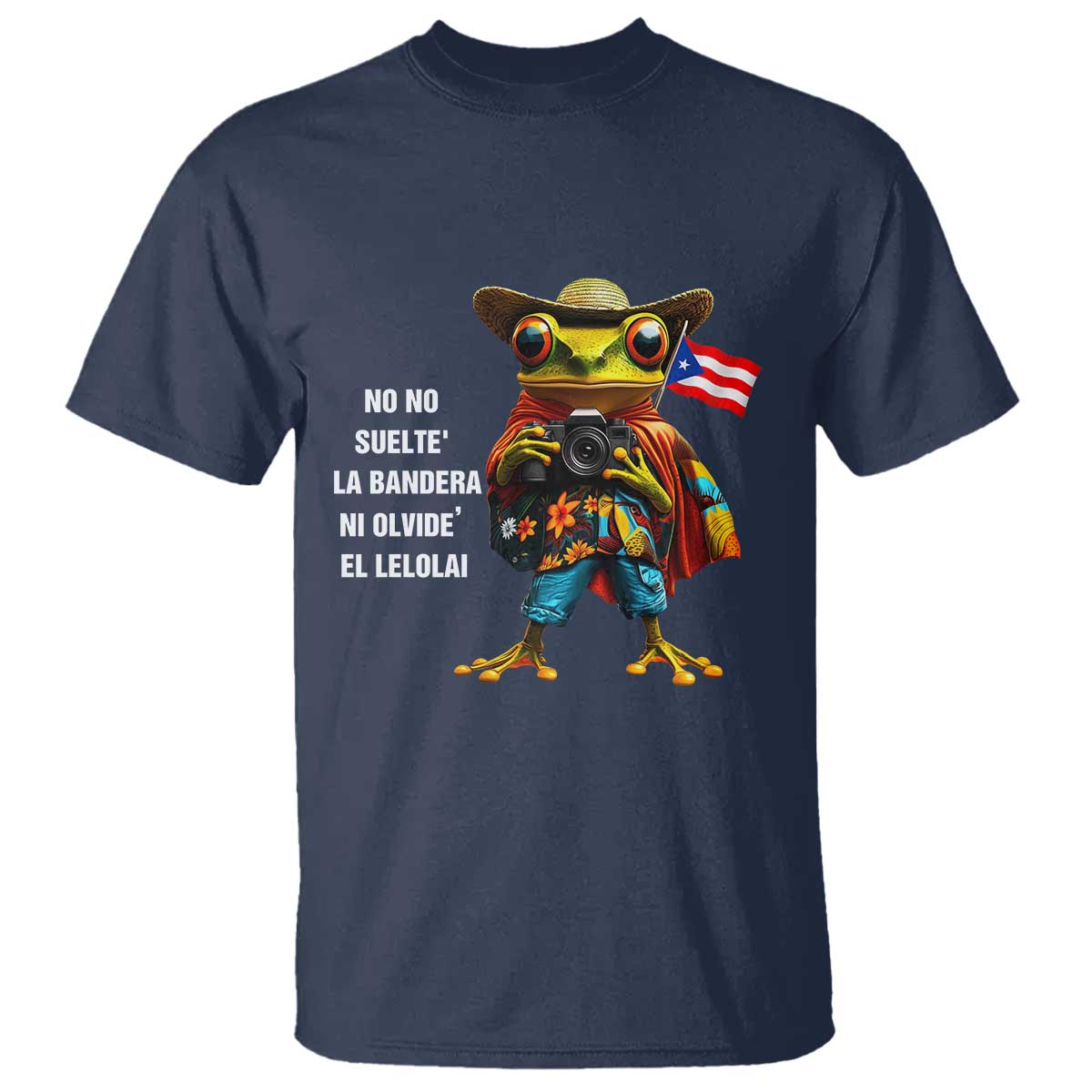 Puerto Rico Coqui' T Shirt Debí Tirar Más Fotos TS02 Navy Print Your Wear